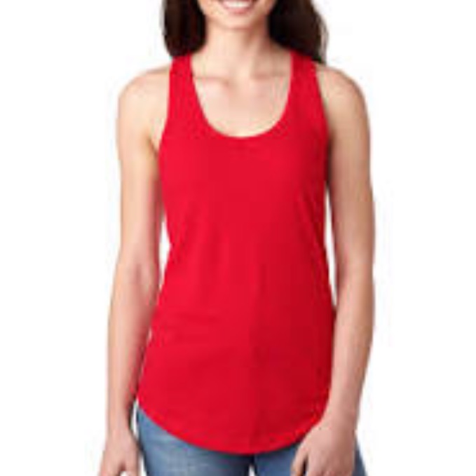 Nwt Basic Editions Red Tank Top
